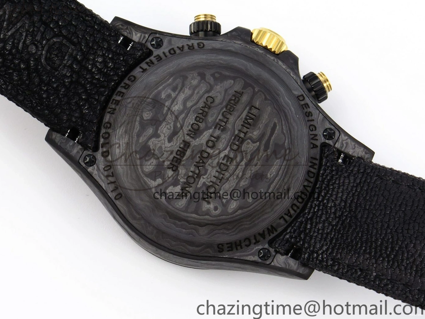 MiroTime 0407 TimelessDesign Daytona DIW Carbon YG Case and Bezel DIWF Edition Green Dial on Black Nylon Strap A 1883